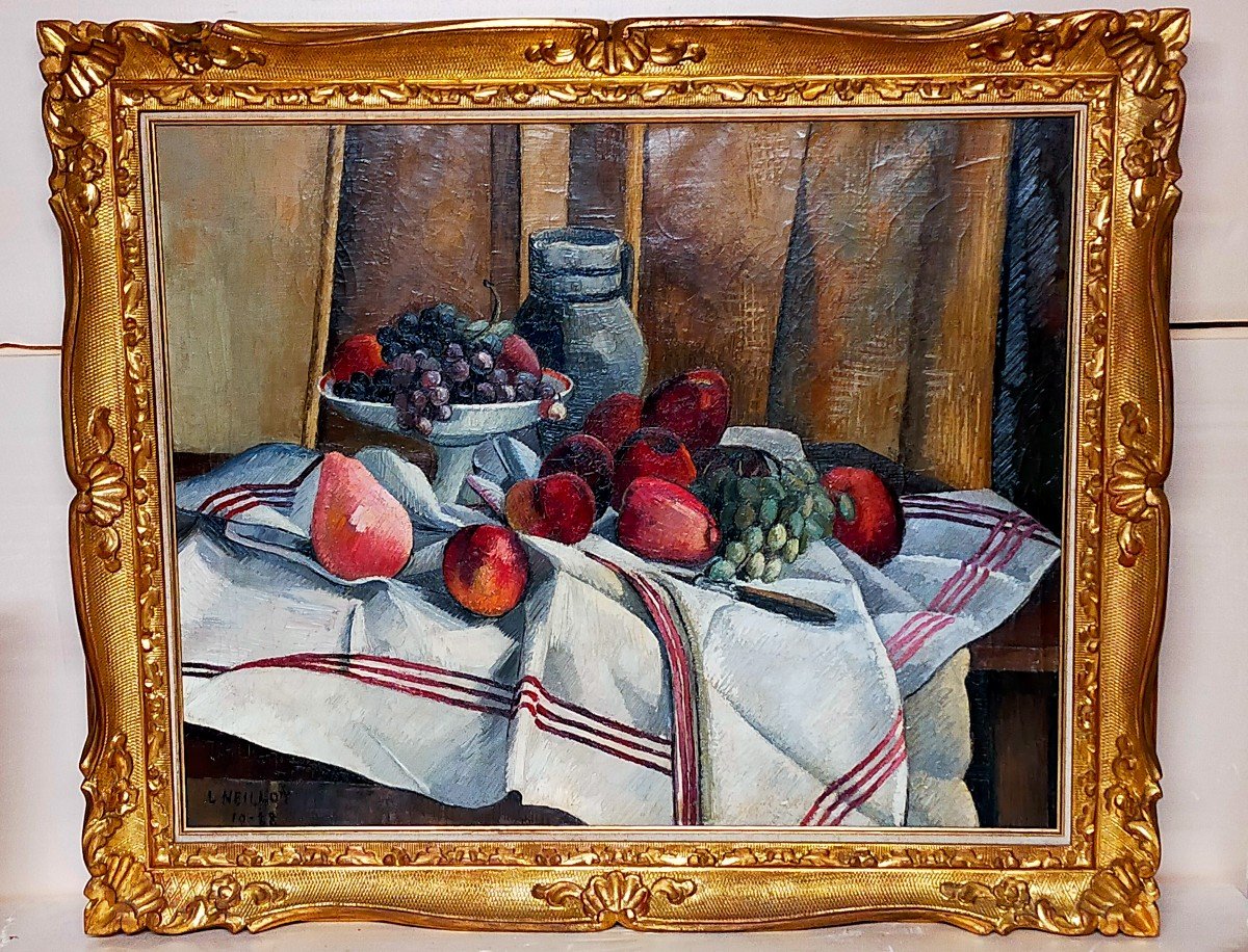 Louis Neillot 1898-1973 Still Life With Fruit 