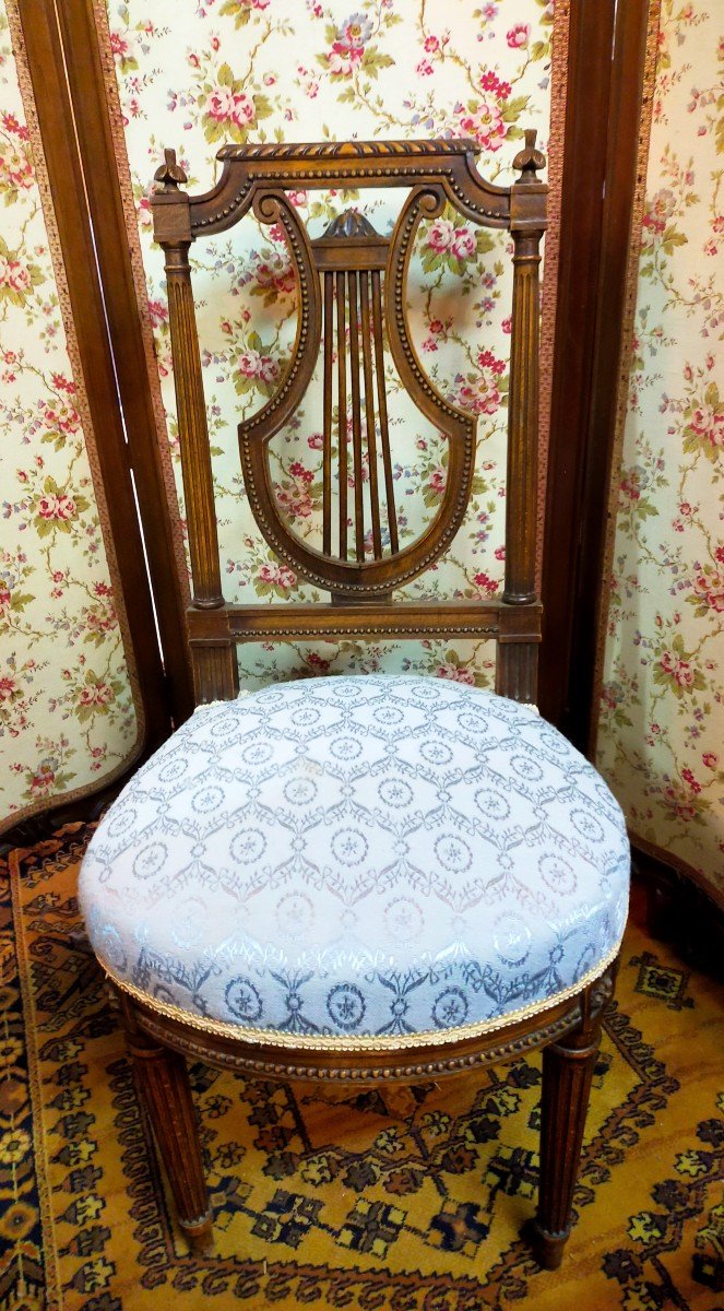 Chaise A La Lyre louis xvi musicien