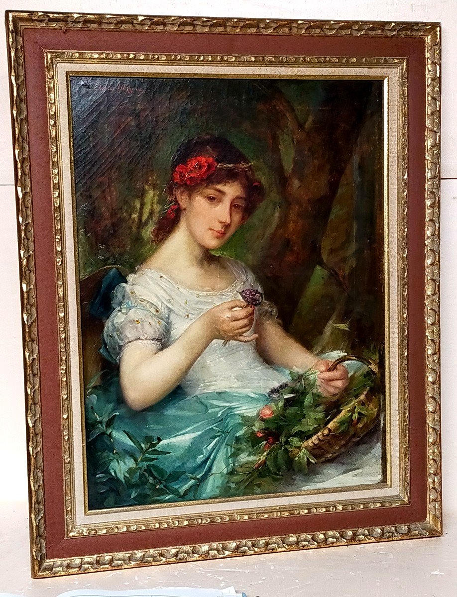 Charles Mezzara &quot;la cueillette de fleurs&quot;