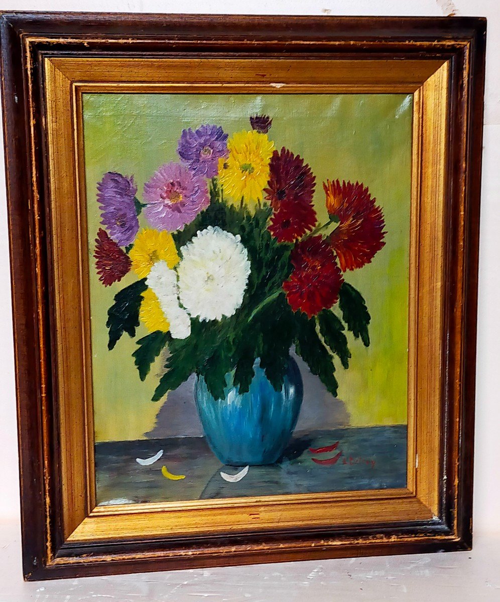 L&eacute;on Detroy (1859-1955) Le Bouquet de fleurs Ecole De Crozant (Madeline,Guillaumin,Alluaud...)