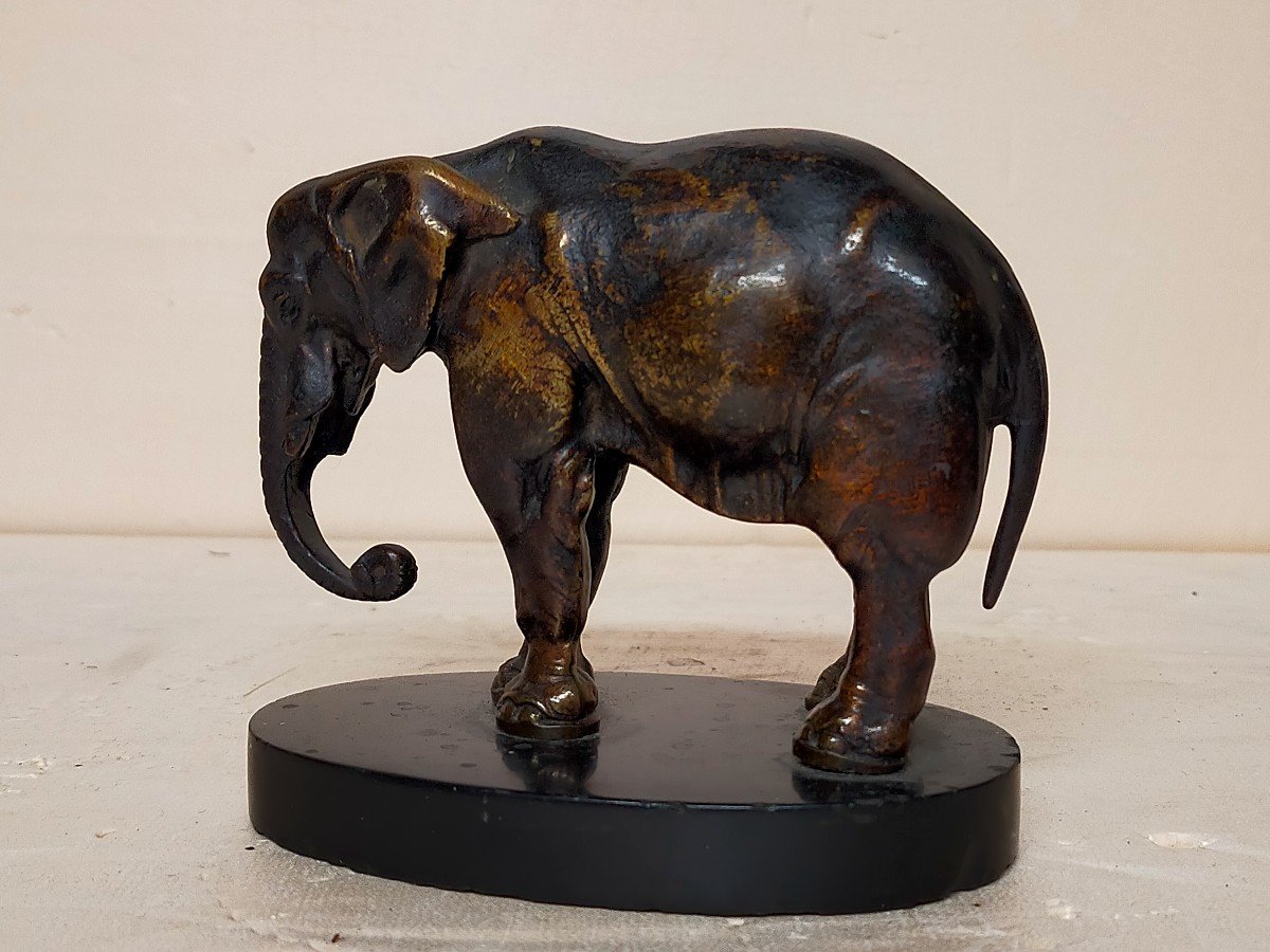 El&eacute;phant En Bronze XIX&egrave;me 