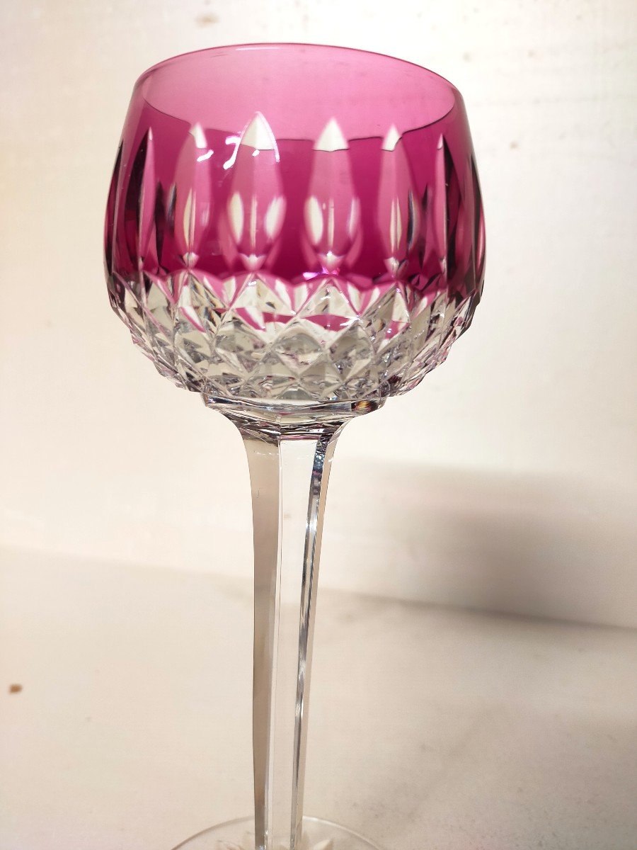 Saint Louis Crystal Rhine Wine Glass -photo-3