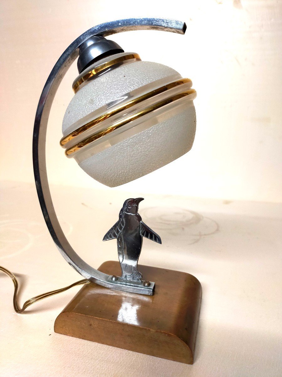 Penguin Art Deco Lamp 