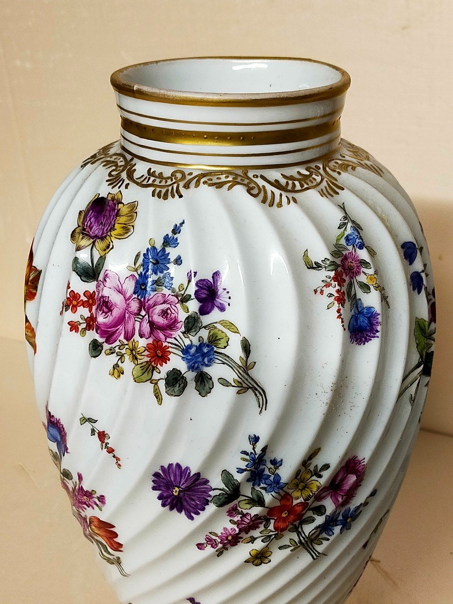 Paire De Vases En Porcelaine De Limoges (haviland Bernardaud Pouyat..)-photo-2