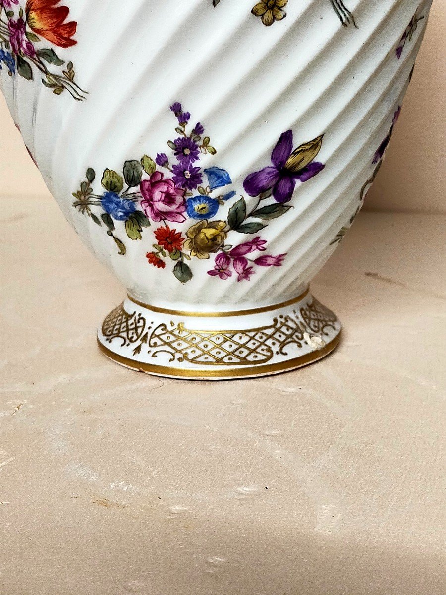 Paire De Vases En Porcelaine De Limoges (haviland Bernardaud Pouyat..)-photo-3