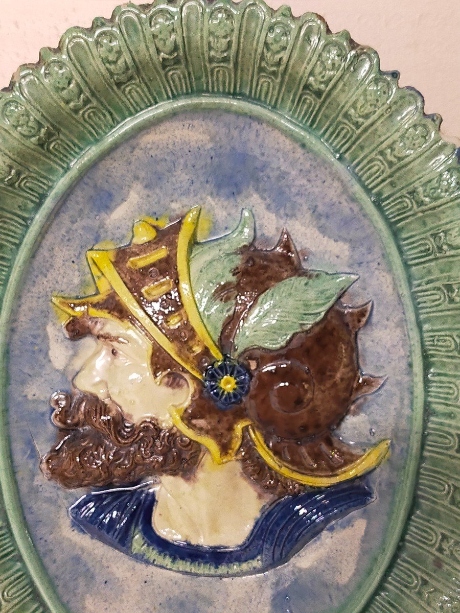 Earthenware Dish (palissy Renoleau Victor Barbizet, François Maurice, Thomas Sergent)-photo-4