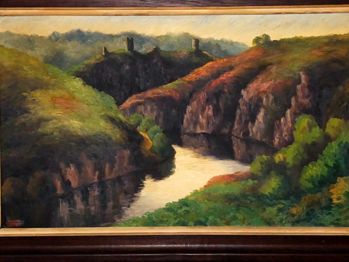 Gaston Thiery 192262013 The Ruins Of Crozant (detroy Alluaud Creuse Limousin)-photo-1