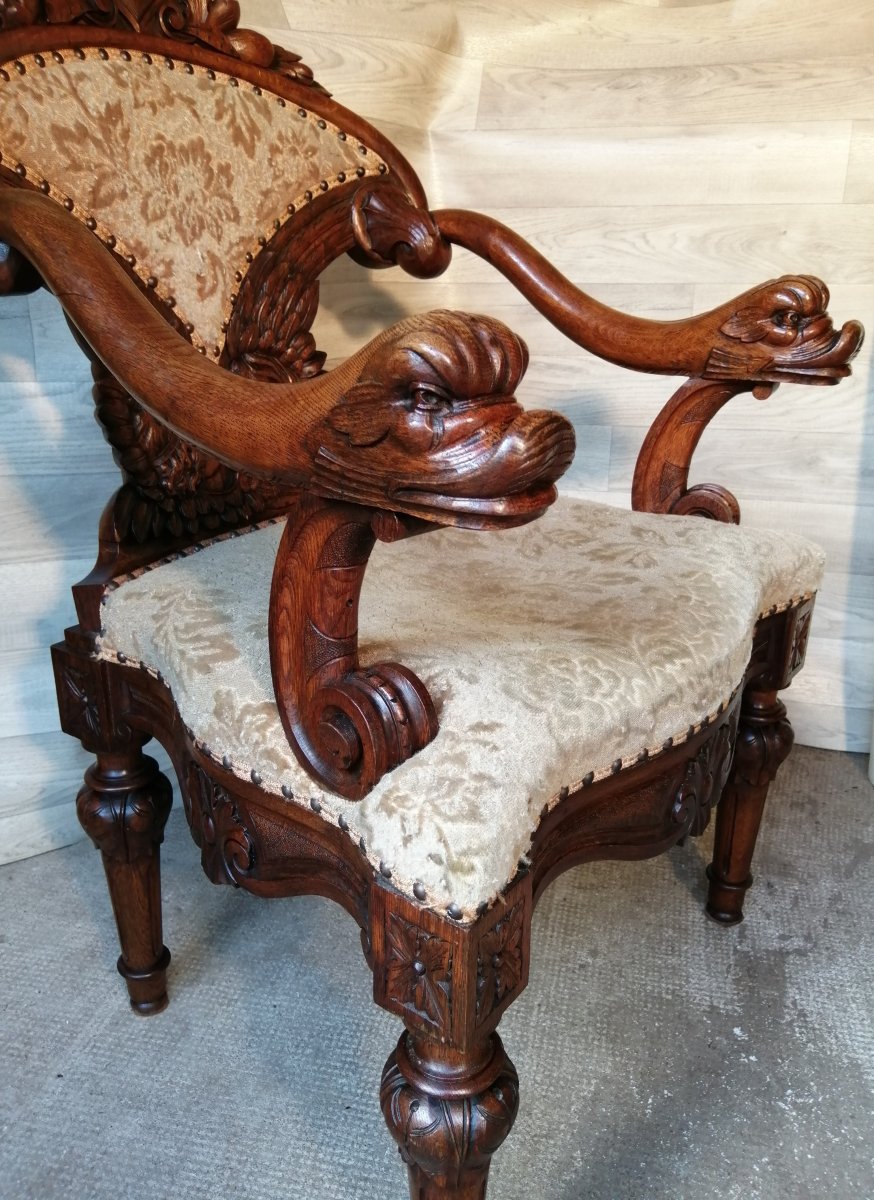 Office Chair Decor Dolphin And Cherub-photo-3