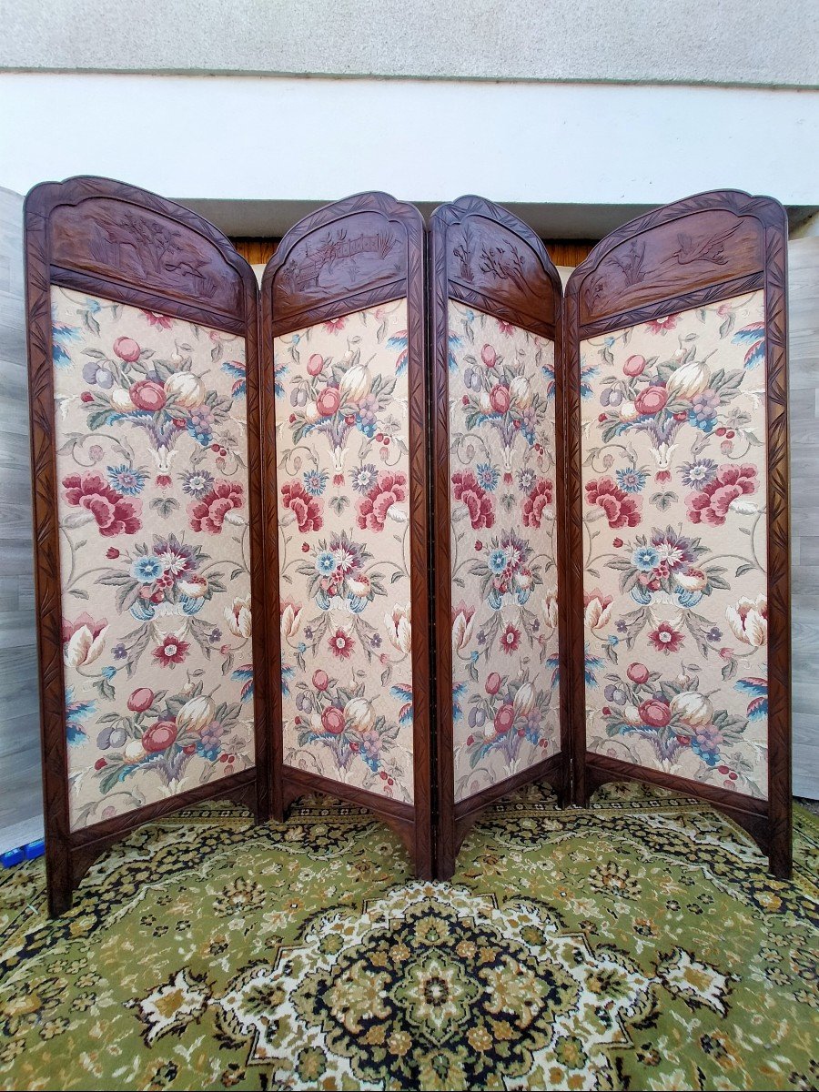 Large Art Nouveau Art Deco Screen