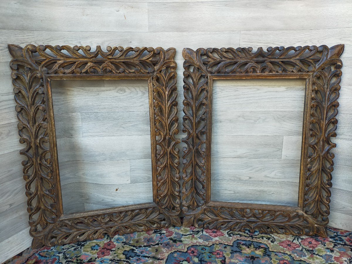 Two Carved Wooden Frames Frame