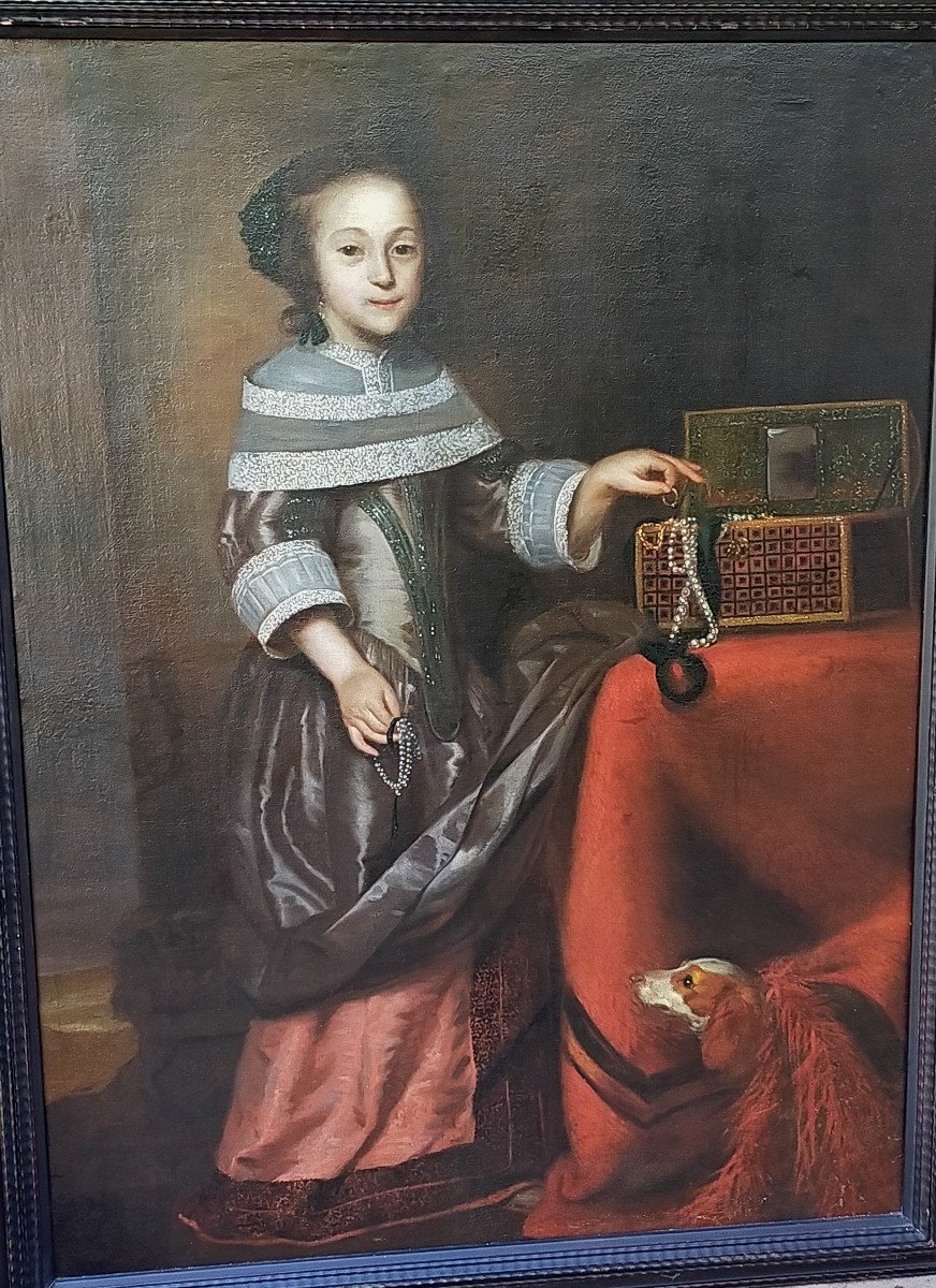 Pieter Nason (1612/1689) Young Girl With Jewelry Box-photo-4