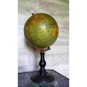 19th Century Delamarche Terrestrial Globe