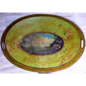Painted Tole Tray Early 19th Empire