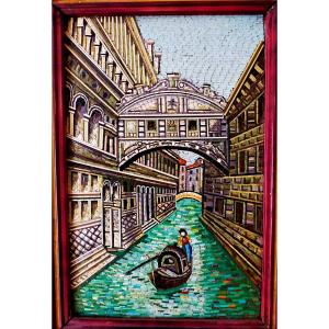 Plaque De Micromosaique Le Pont Des Soupirs Venise 