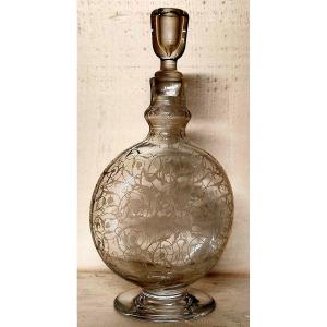 Large Baccarat Crystal Bottle Carafe 