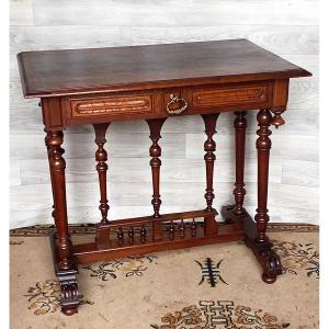 Small Walnut Desk Table 