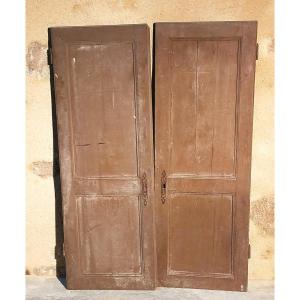 Pair Of 18th Century Woodwork Cupboard Doors 