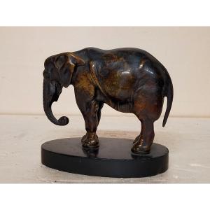 El&eacute;phant En Bronze XIX&egrave;me 