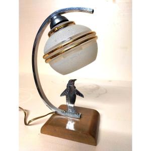 Lampe Art Déco Au Pingouin 