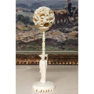 Ivory Canton Ball China