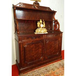 Speckled Mahogany Sideboard Two Doors With Shelf (dresser)