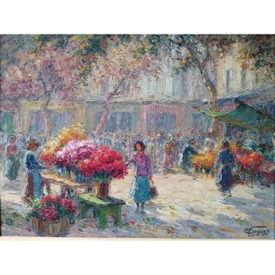 Marché Aux Fleurs De Toulon Cours Lafayette   Victor Louis Cugen 