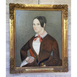 Portrait d&#039;Une Jeune &eacute;l&eacute;gante 1851 Berkowski
