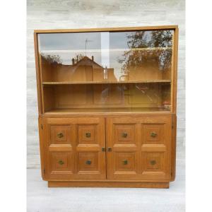 Art Deco Solid Oak Display Cabinet (louis Sognot, Gaston Poisson)