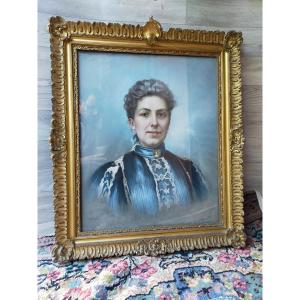 Portrait Of Penabert Woman In A Golden Frame