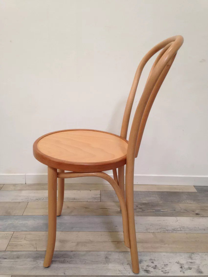 Pair Of Bentwood Bistro Chairs-photo-5