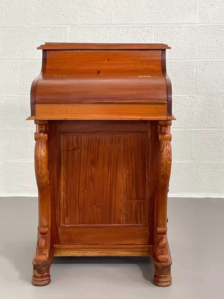 20th Century Davenport Desk With Walnut Piano Top-photo-4