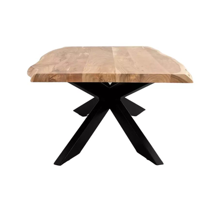 Tree Trunk Coffee Table In Wood And Metal-photo-3