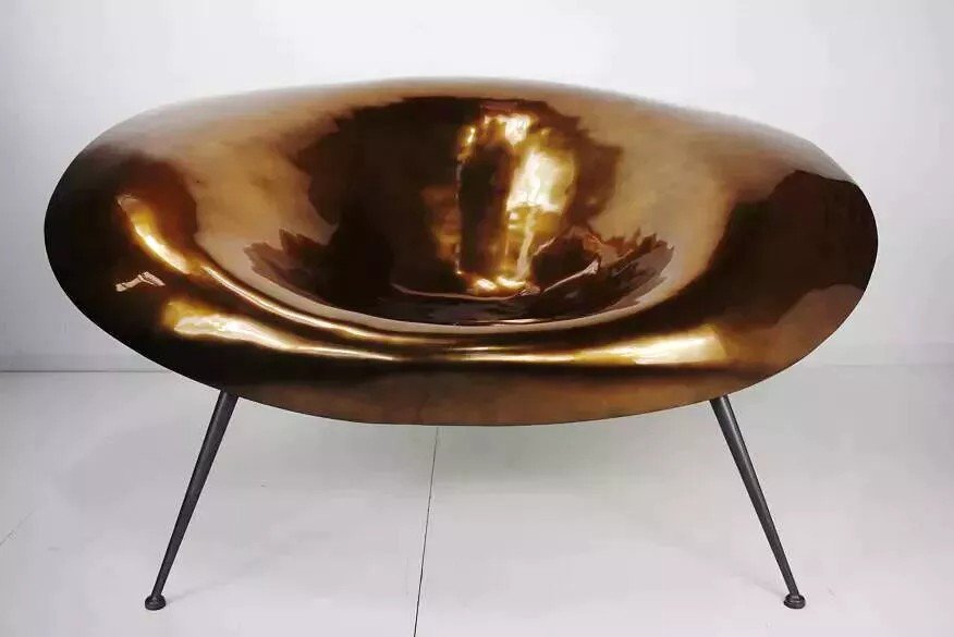 Italian Design Armchair In Metal And Fiberglass-photo-5