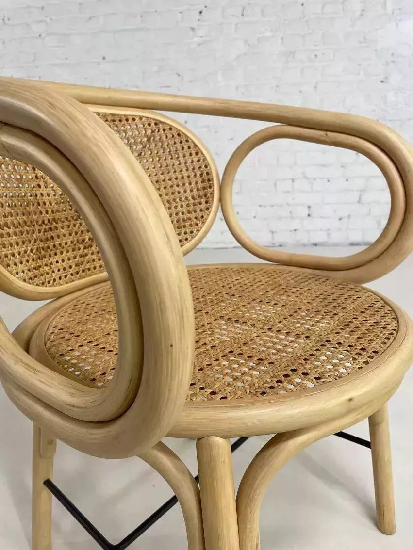 Rattan And Cane Armchair-photo-2