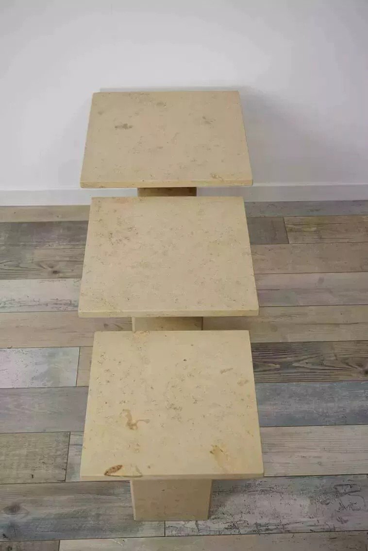 Burgundy Stone Nesting Tables-photo-3