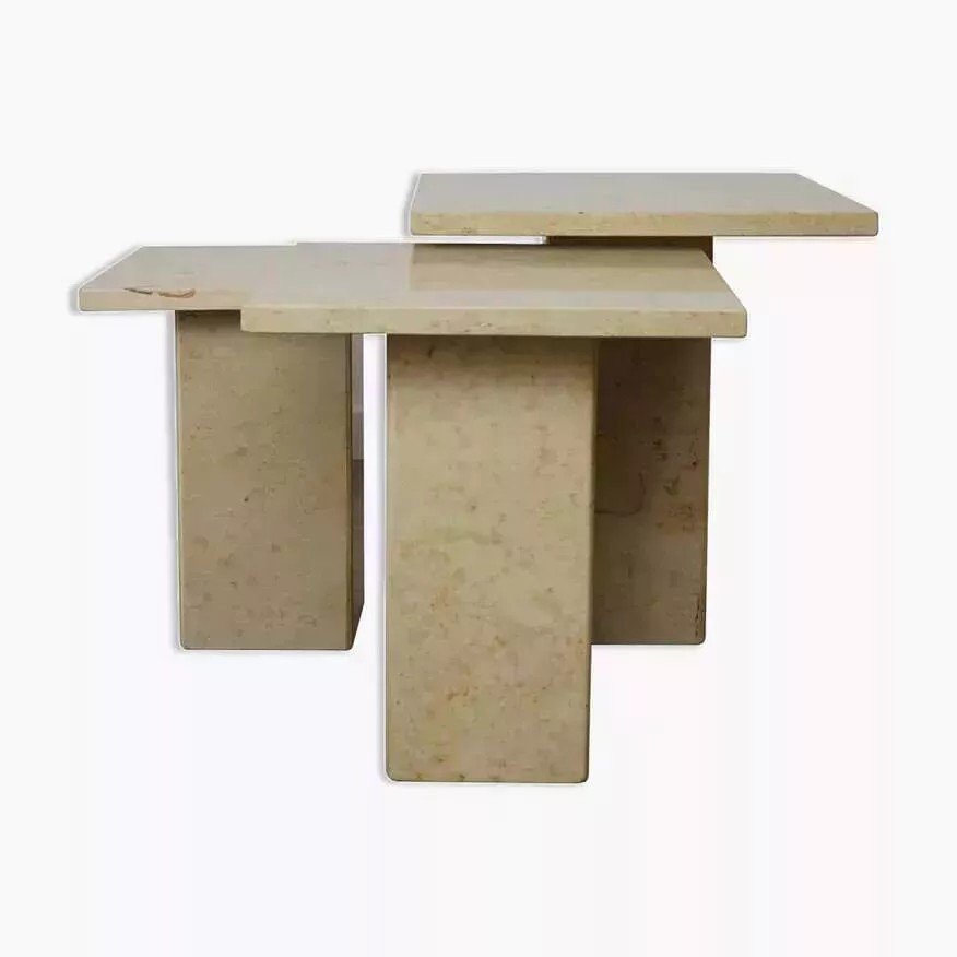 Burgundy Stone Nesting Tables-photo-6