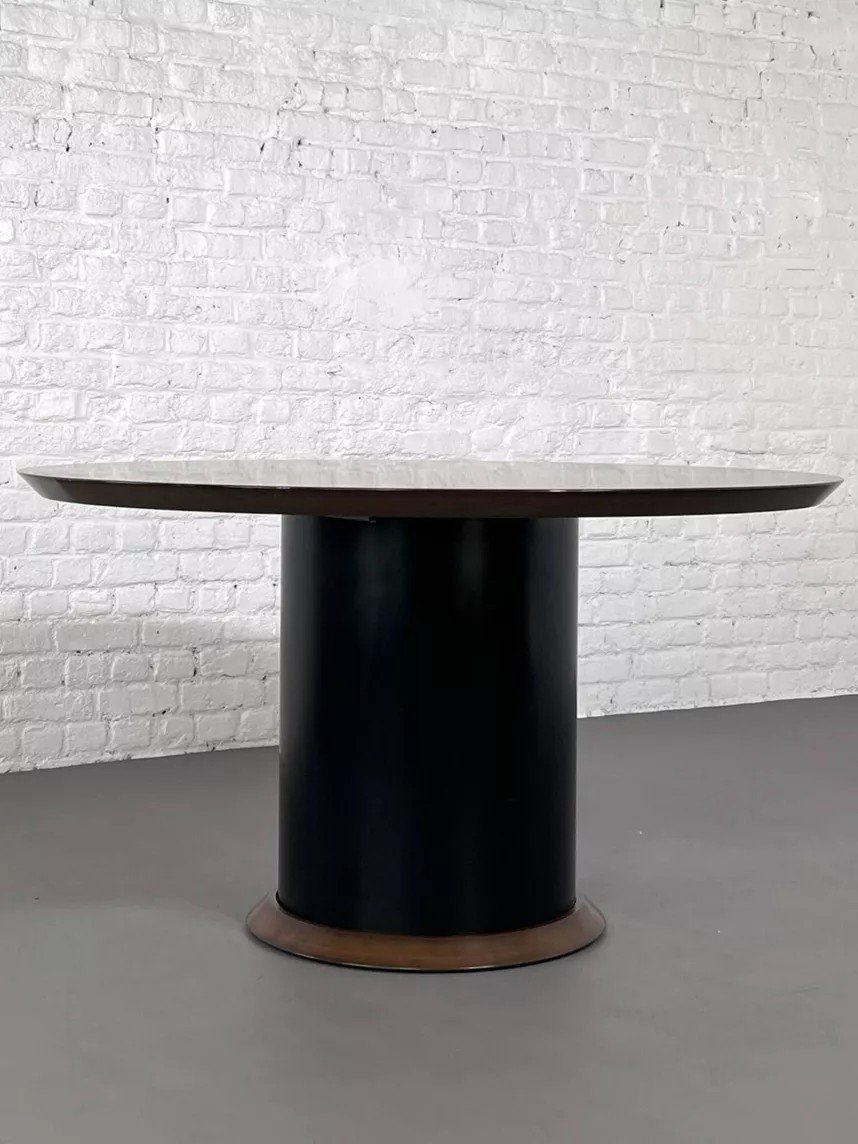 80s Round Dining Table-photo-2