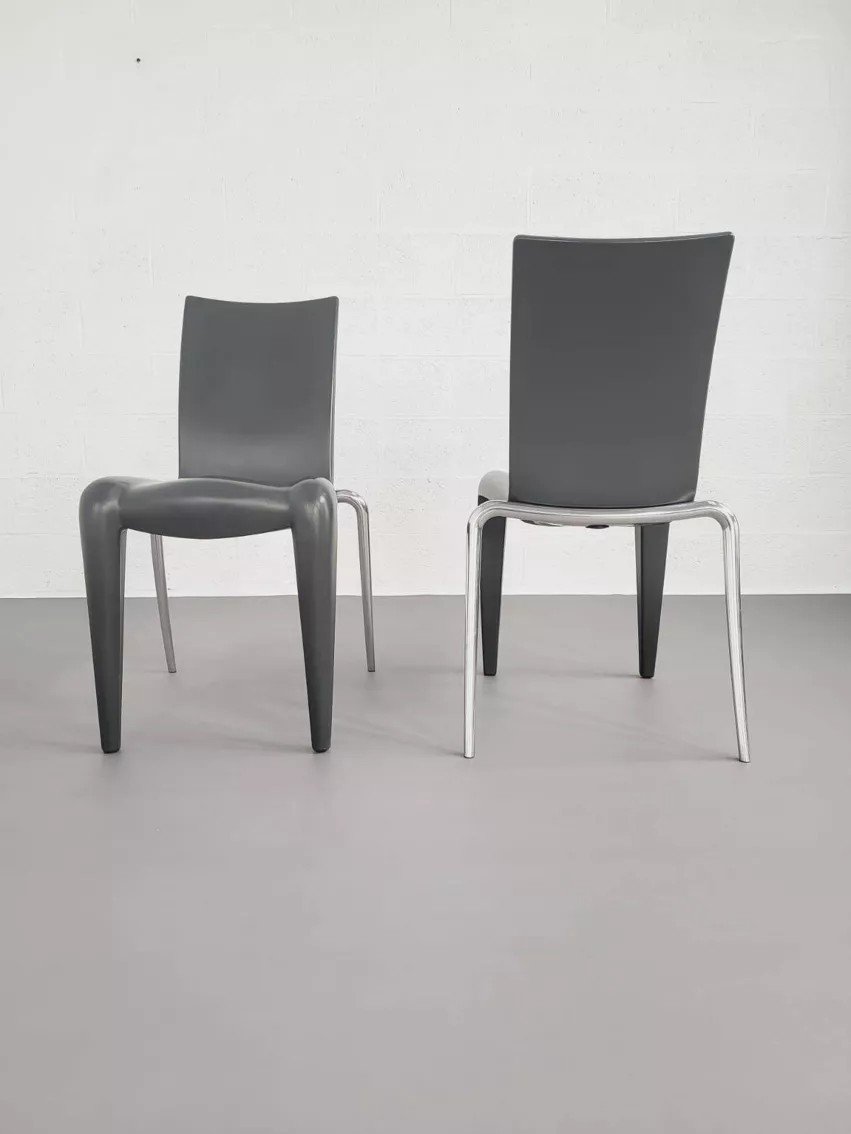 Set Of 6 Louis 20 Chairs 90s Design By Philippe Starck For Vitra-photo-1