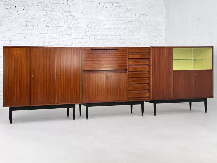 Set Of Sideboards By Jos De Mey For Van Den Berghe-pauvers, 1950s-photo-8