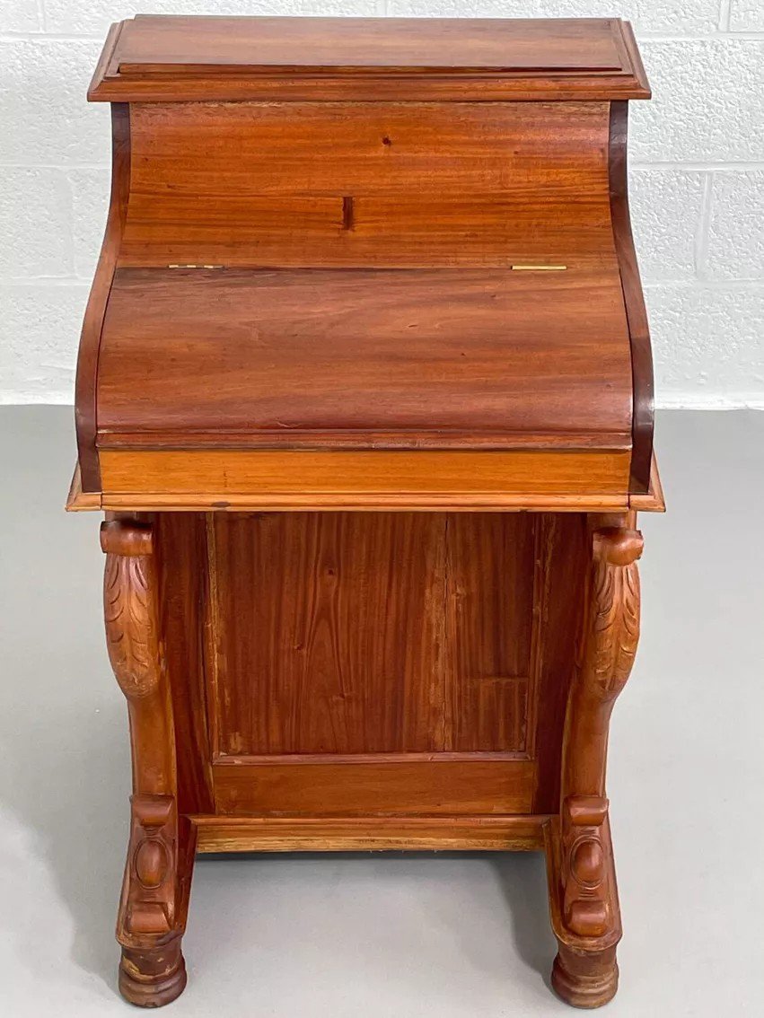 20th Century Davenport Desk With Walnut Piano Top-photo-2