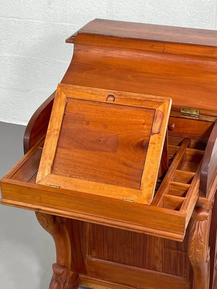 20th Century Davenport Desk With Walnut Piano Top-photo-2