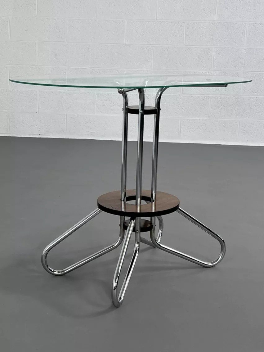 Side Table / Pedestal Table 30s - 40s-photo-4