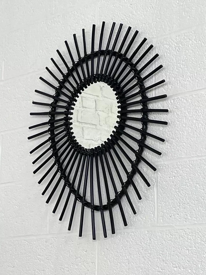 Rattan Sun Mirror-photo-4