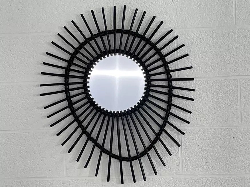 Rattan Sun Mirror-photo-2