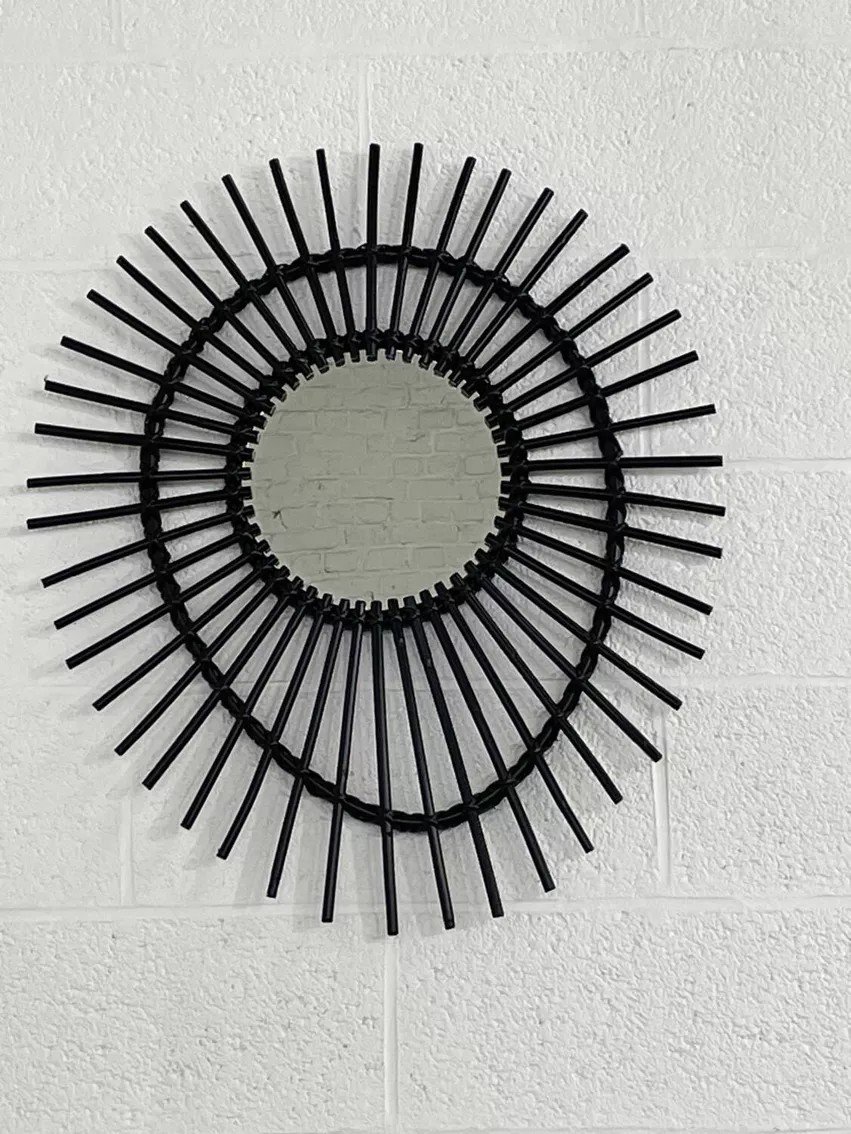 Rattan Sun Mirror-photo-3