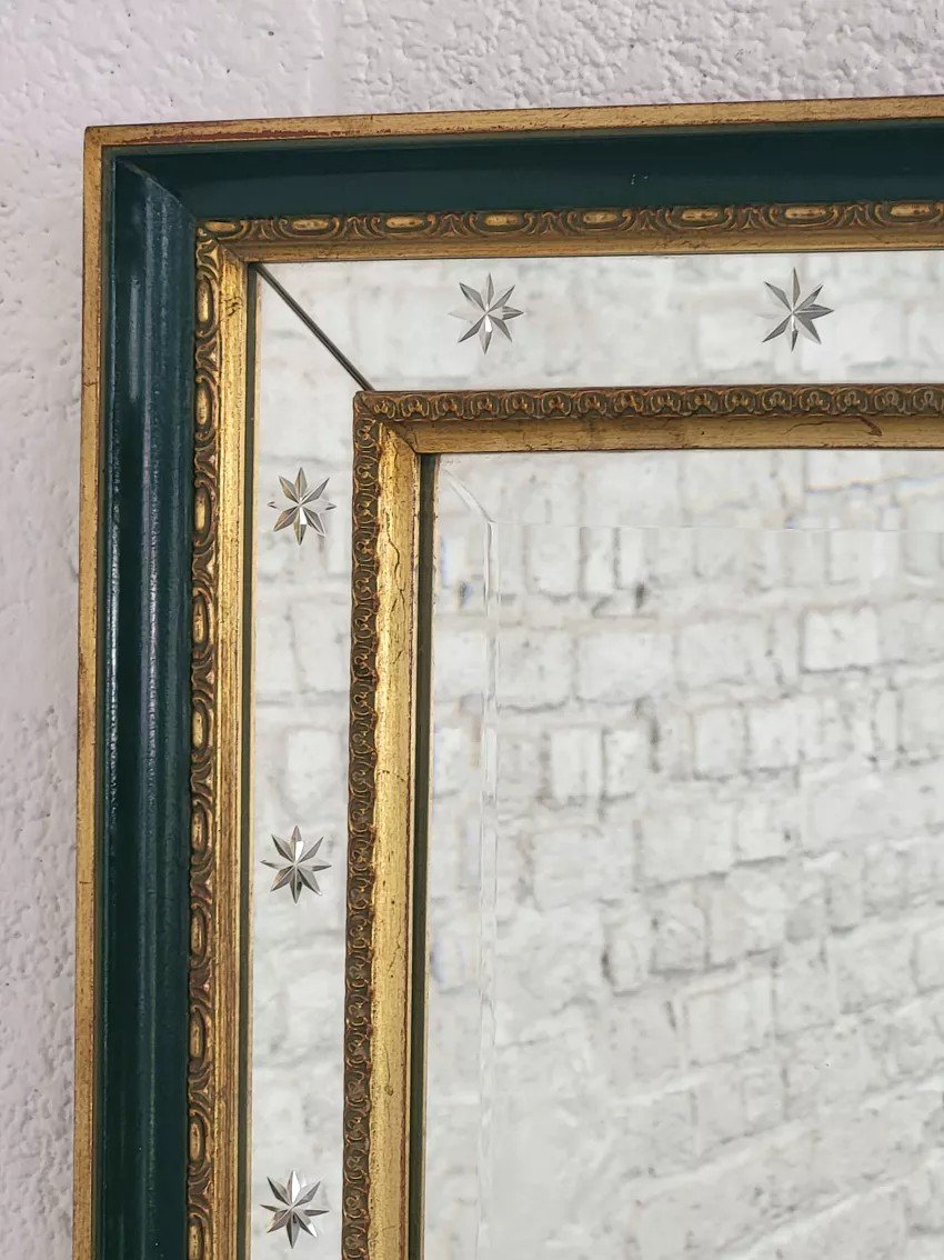 Rectangular Mirror With Trumeau And Glazing Beads-photo-5