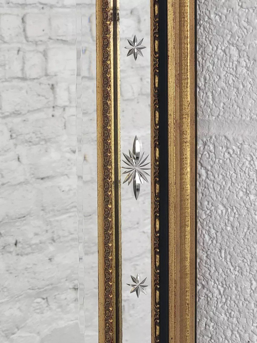 Rectangular Mirror With Trumeau And Glazing Beads-photo-6