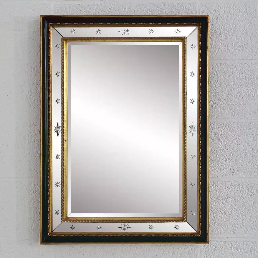 Rectangular Mirror With Trumeau And Glazing Beads-photo-8