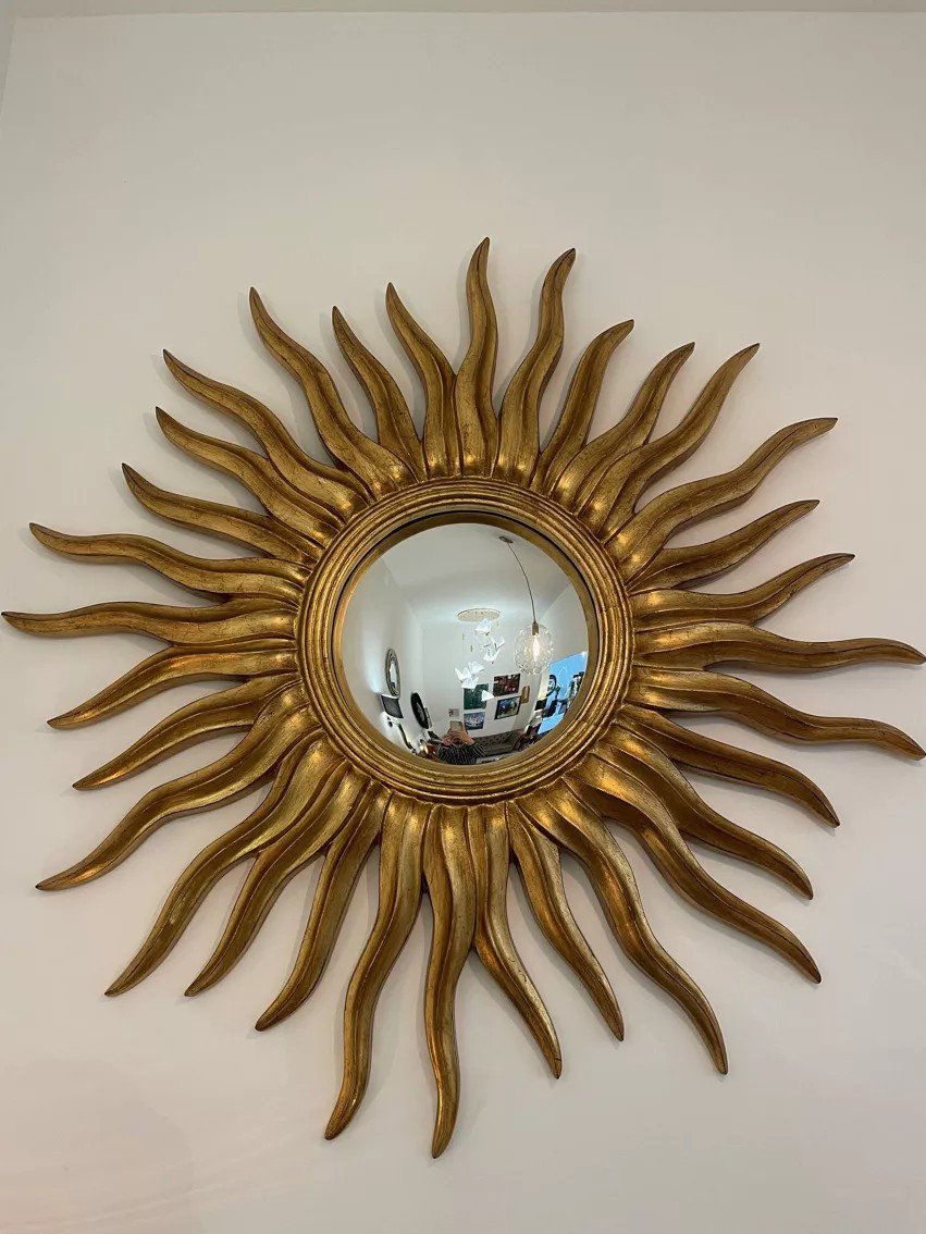 Large Witch's Eye Mirror Sun Contour Diameter 110cm-photo-4