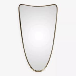 Free Form Rearview Mirror Brass Contour - 60x30cm